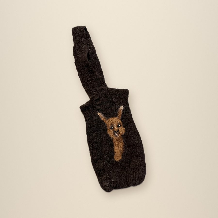 Alpaca Motif Knitted Bag 2