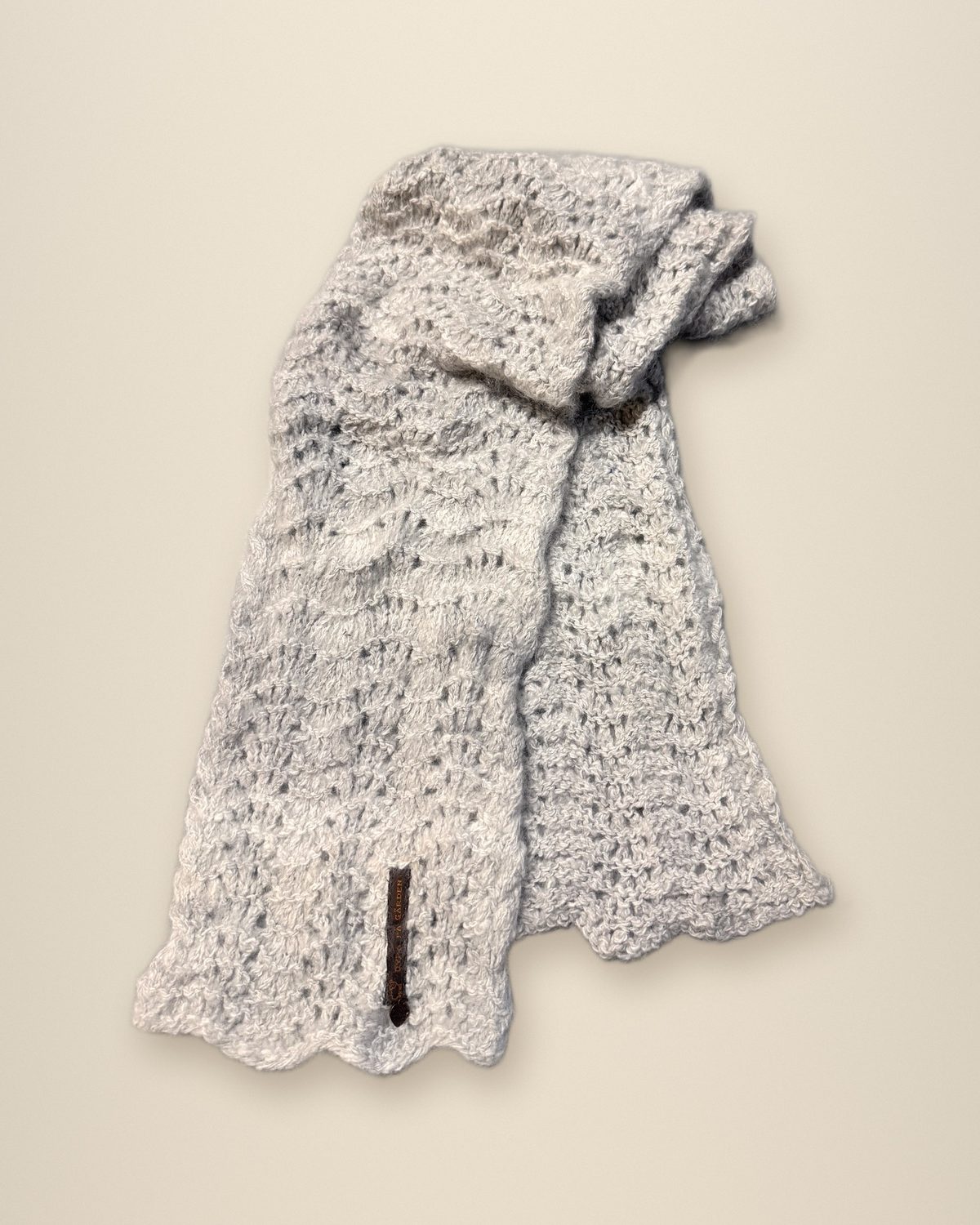 Lace Scarf: Undyed Cream